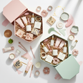 Two Scoop Curation mystery box with 25+ beauty, home goods, and stationery items